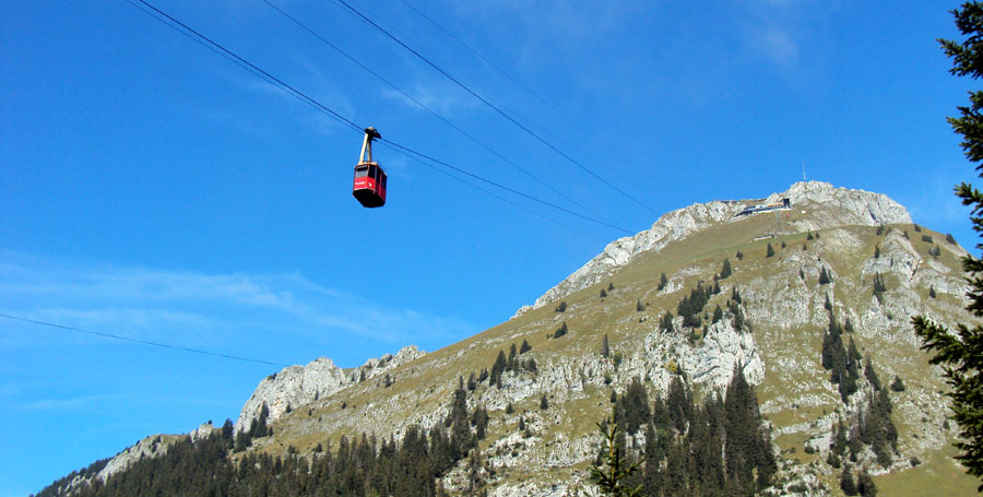 Seilbahn zum Gipfel